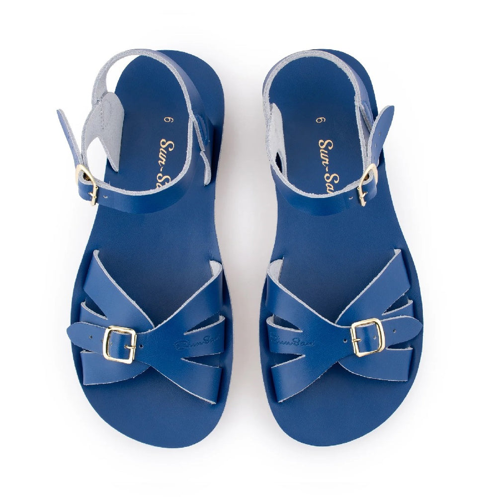 SALTWATER - ADULT BOARDWALK SANDAL: COBALT [sz:ADULT 4]