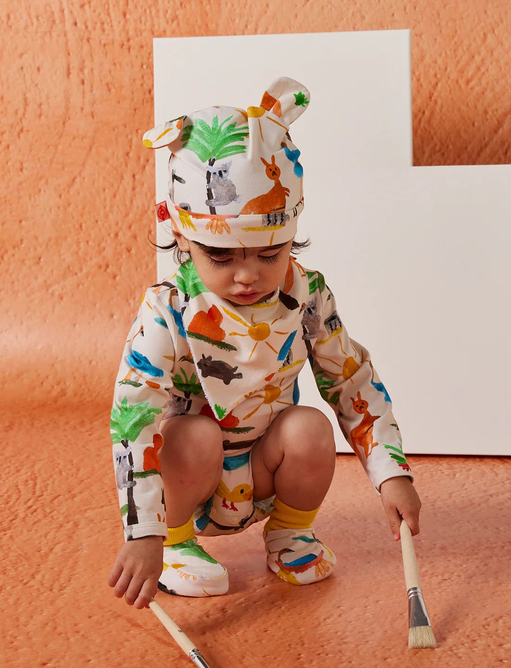 HALCYON NIGHTS - YO'S COUNTRY LONG SLEEVE BODY SUIT [sz:0-3 MTHS]