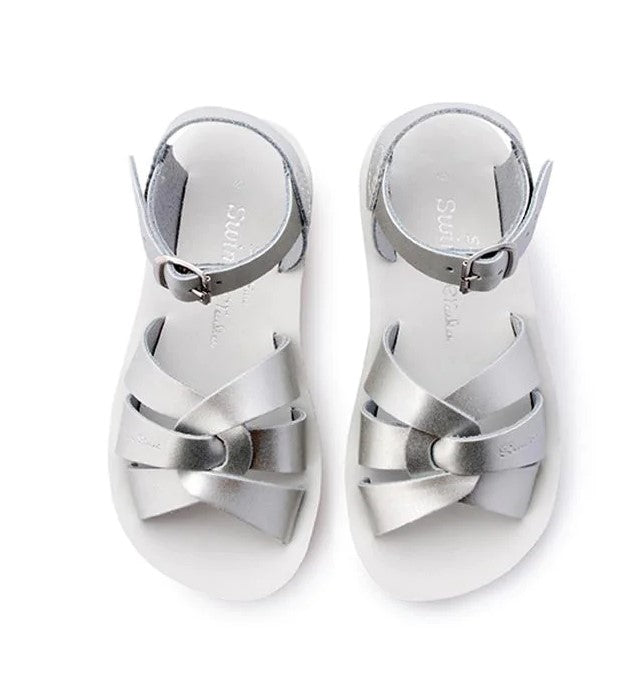 SALTWATER - KIDS SUNSAN SWIMMER SANDAL: SILVER