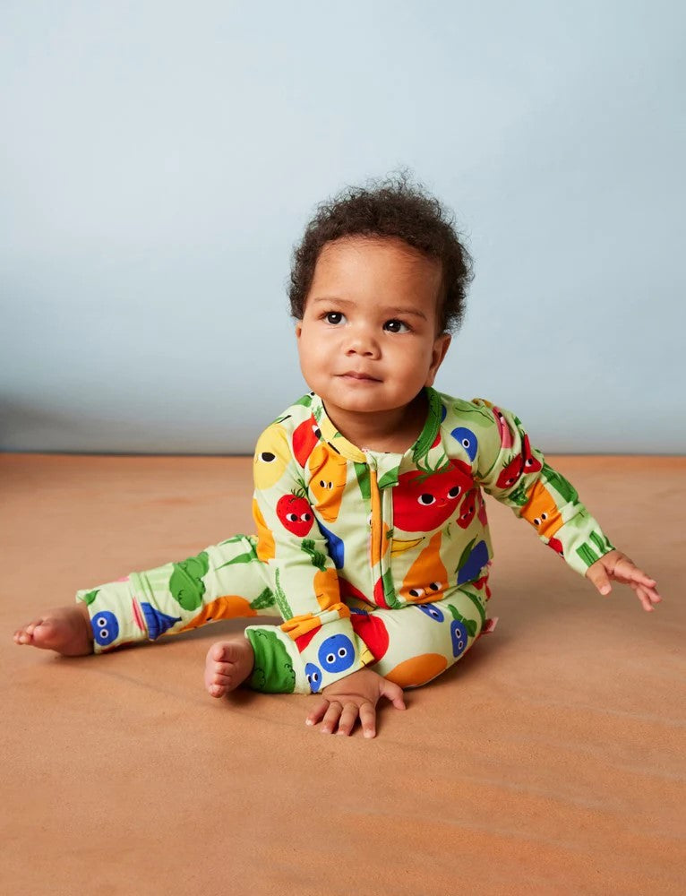 HALCYON NIGHTS - HAPPY HARVEST LONG SLEEVE ROMPER [sz:0-3 MTHS]