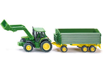 SIKU - JOHN DEER & FRONT LOADER TRAILOR 