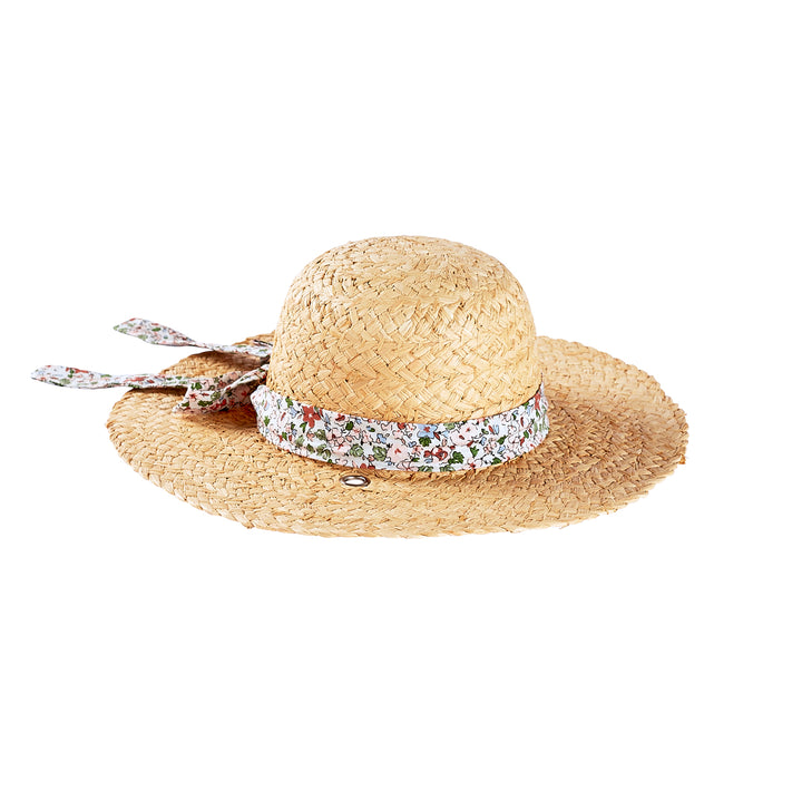 ACORN KIDS - CHARLOTTE STRAW HAT: NATURAL