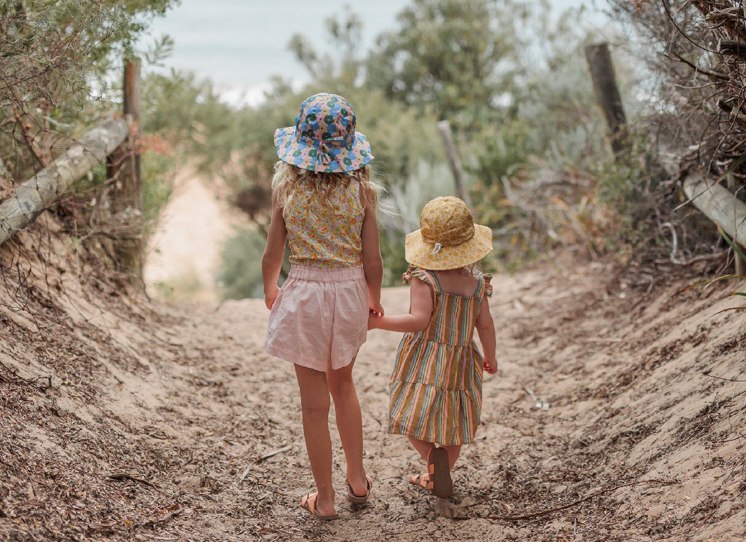 ACORN KIDS - CHARLOTTE STRAW HAT: NATURAL