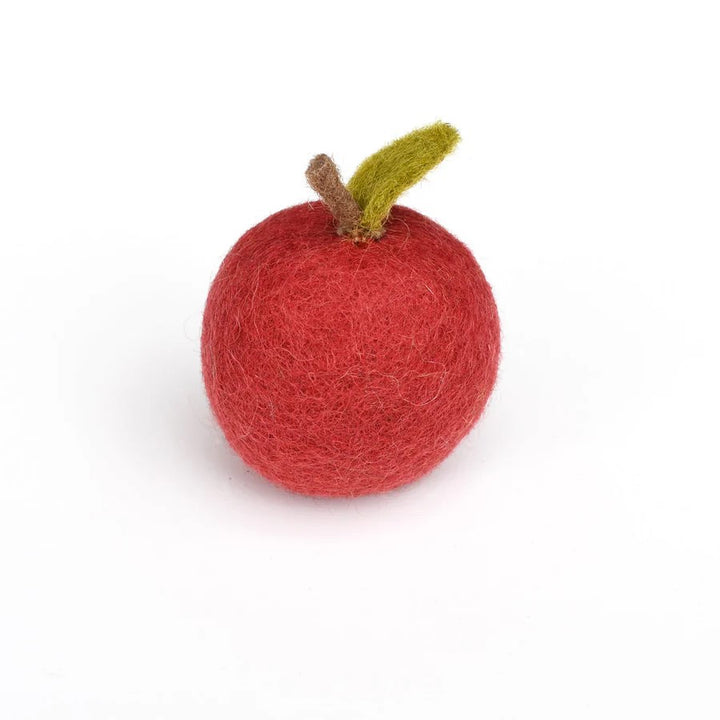 TARA TREASURES - FELT FOOD:  RED APPLE