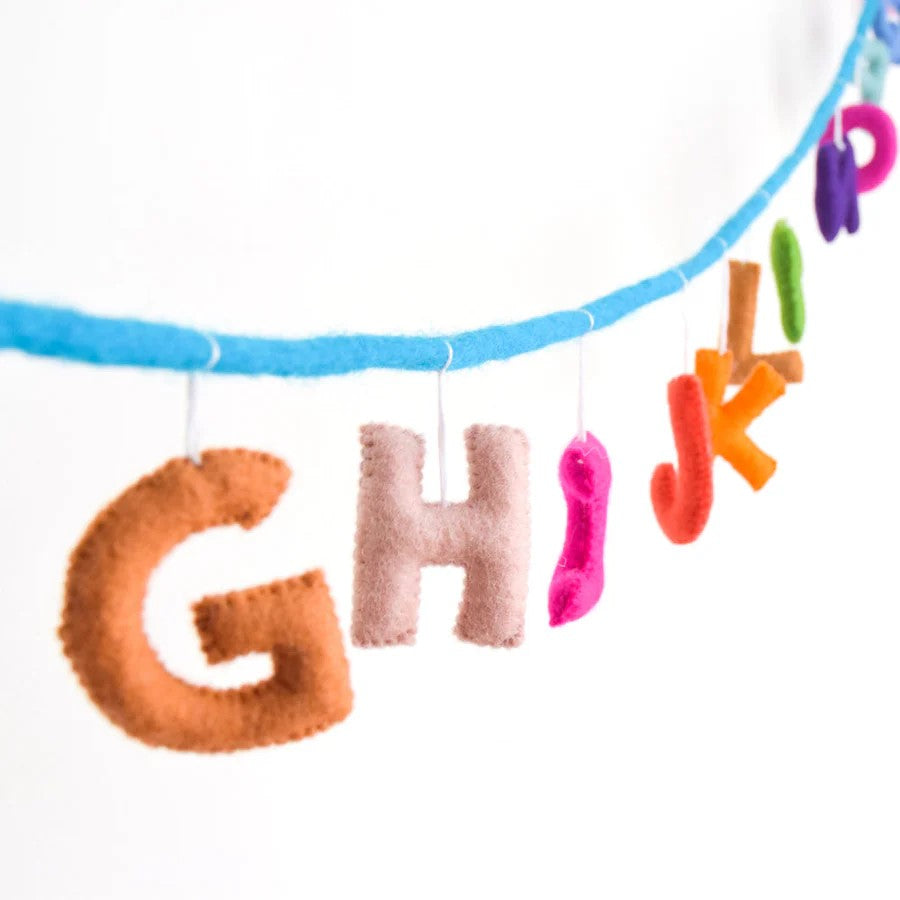 TARA TREASURES - COLOURFUL ALPHABET GARLAND A TO Z