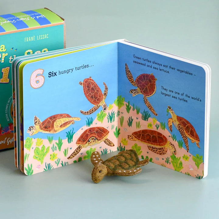 TARA TREASURES - FINGER PUPPET & BOOK SET: UNDER THE SEA 1,2,3