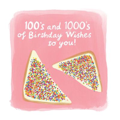 CARD: 100'S AND 1000'S BIRTHDAY WISHES [cl:PINK]