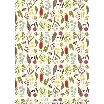 WRAPPING SHEETS: AUSTRALIAN BRIGHT FLORA BY CAT MACINNES 