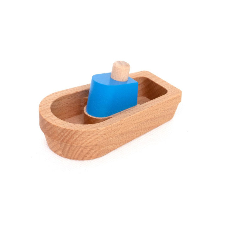 BAJO - WOODEN FISHING BOAT: BLUE