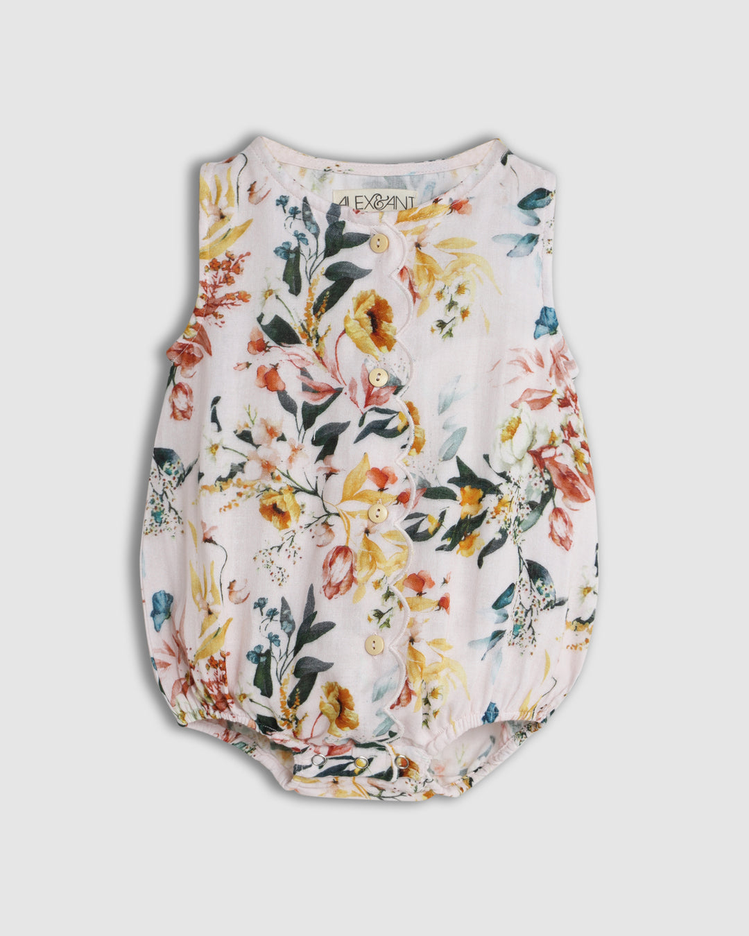 ALEX AND ANT - BONNIE PLAYSUIT  FLORAL [sz:0-3 MTHS]