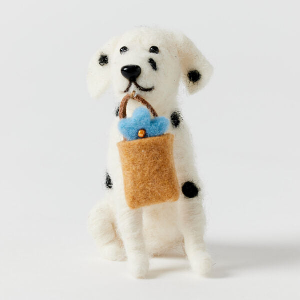 JIGGLE & GIGGLE - SPOTTY FELT DOG 