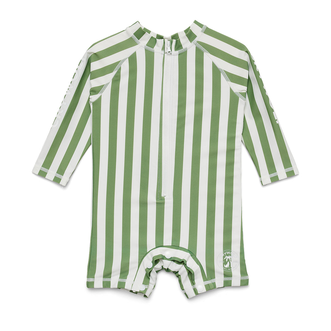 CRYWOLF - RASH SUIT: COASTAL STRIPE [sz:6-12 MTHS]