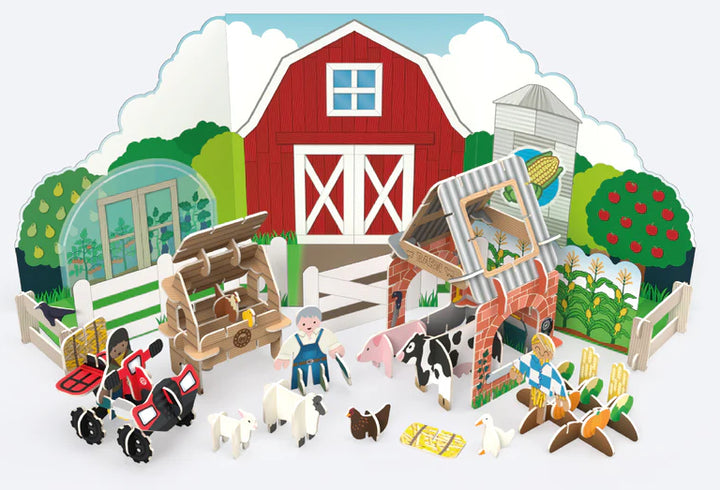 PLAYPRESS - FARMYARD PLAYSET 