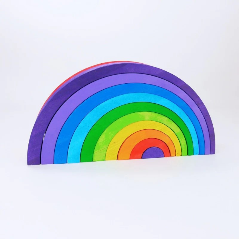 BAJO - WOODEN LARGE DOUBLE SIDED RAINBOW