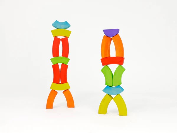 BAJO - WOODEN RAINBOW BLOCKS