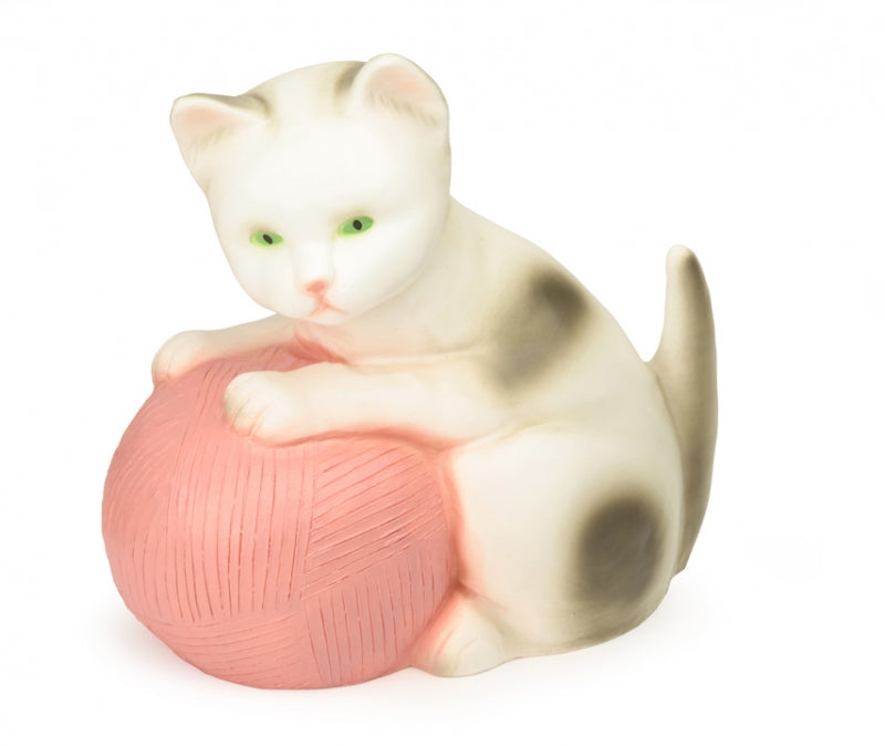 HEICO - CAT WITH PINK WOOL LAMP 