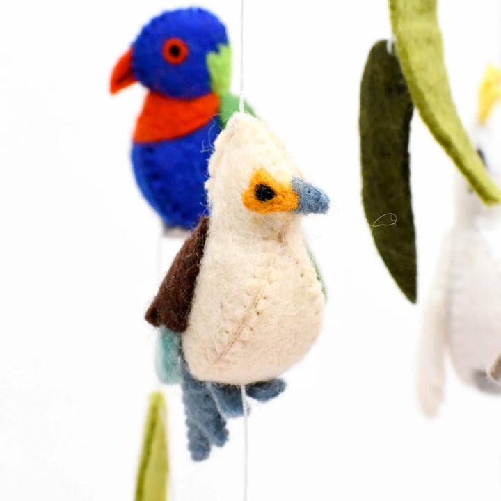 TARA TREASURES - NURSERY COT MOBILE: AUSTRALIAN BIRDS