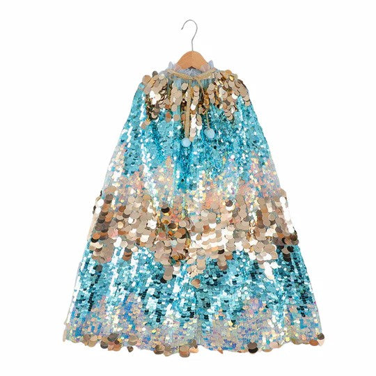 HAIRY FAIRY - BLUE SEQUIN CAPE