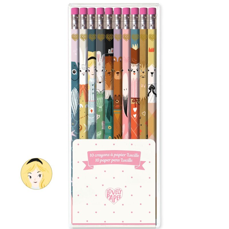 DJECO - LUCILLE SET OF 10 PENCILS 