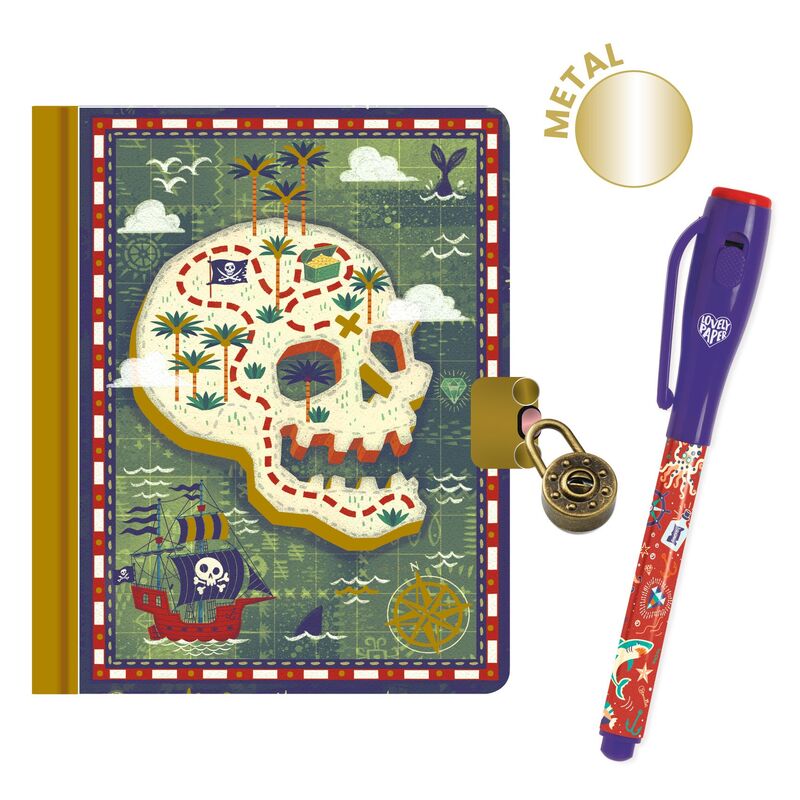 DJECO - STEVE LITTLE SECRET NOTEBOOK WITH MAGIC PEN 