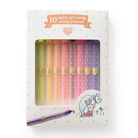 DJECO - 10 CANDY GEL PENS 