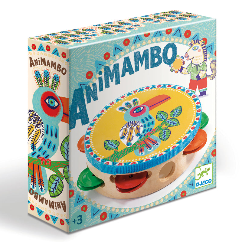 DJECO - ANIMAMBO MUSICAL TAMBOURINE 