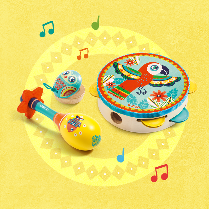 DJECO - ANIMAMBO SET OF 3 INSTRUMENTS – Treetop Toy Shop