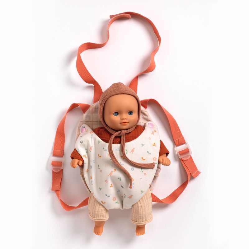 DJECO - POMEA: LAVENDER BABY DOLL CARRIER 