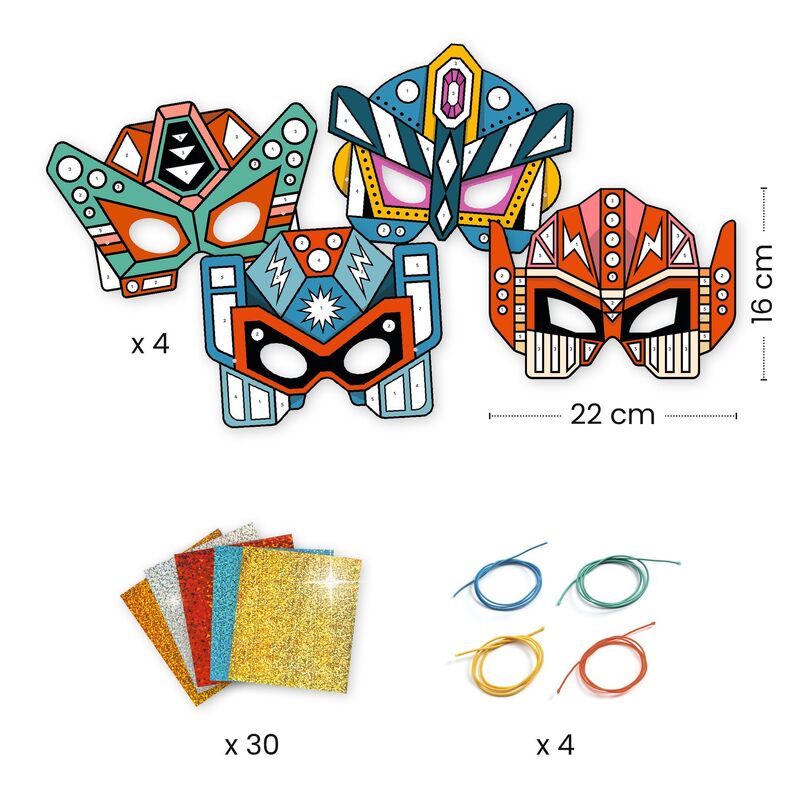 DJECO - DO IT YOURSELF: SUPER ROBOT MASKS 