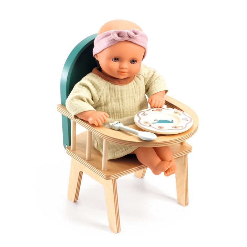 DJECO - POMEA: BABY DOLLS HIGH CHAIR 