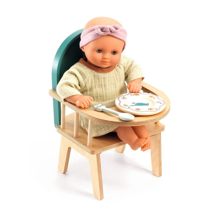 DJECO - POMEA: BABY DOLLS HIGH CHAIR 