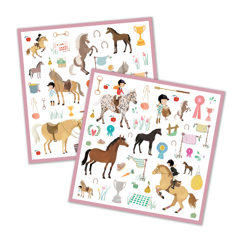 DJECO - STICKERS: HORSES 