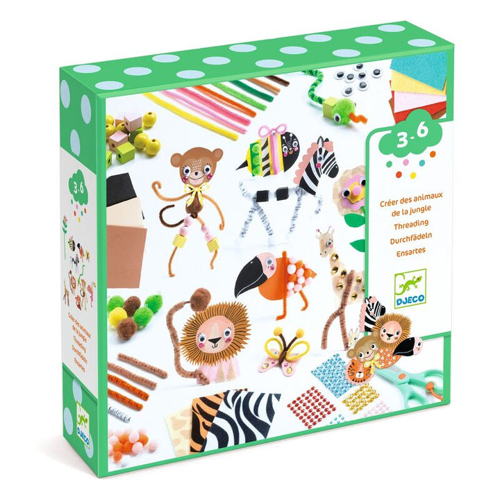 DJECO - JUNGLE ANIMAL CREATION BOX 