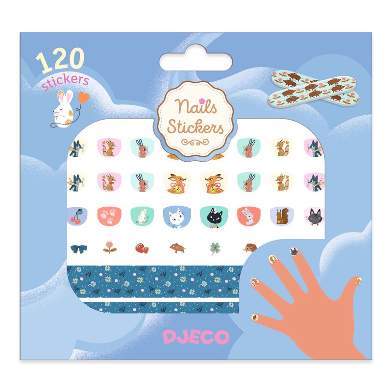 DJECO - 120 CUTIE NAIL STICKERS 