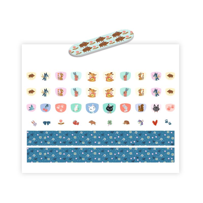 DJECO - 120 CUTIE NAIL STICKERS 