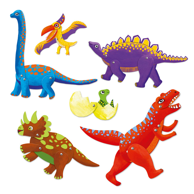 DJECO - DINOS SMALL PAPER PUPPETS 