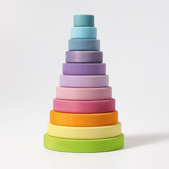 GRIMM'S - LARGE PASTEL CONICAL STACKING TOWER