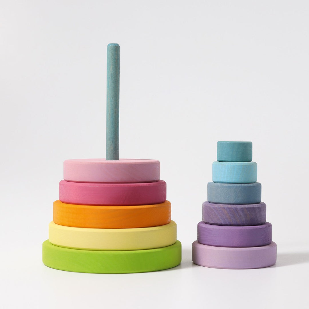 GRIMM'S - LARGE PASTEL CONICAL STACKING TOWER