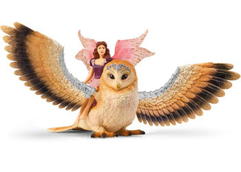 SCHLEICH - FAIRY IN FLIGHT ON GLAM OWL