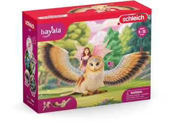 SCHLEICH - FAIRY IN FLIGHT ON GLAM OWL