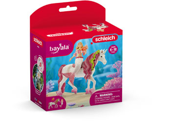 SCHLEICH - MERMAID EYELA ON UNDER WATER HORSE 