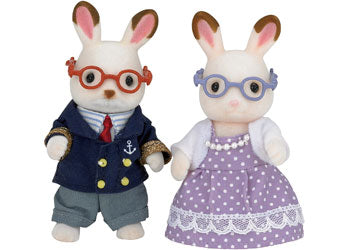 SYLVANIAN FAMILIES - CHOCOLATE RABBIT GRANDPARENTS