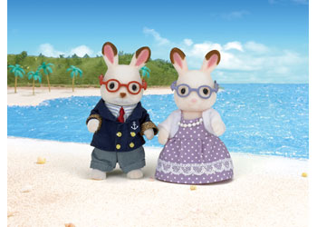 SYLVANIAN FAMILIES - CHOCOLATE RABBIT GRANDPARENTS