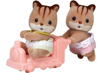 SYLVANIAN FAMILIES - WALNUT SQUIRREL TWINS 