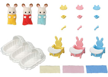 SYLVANIAN FAMILIES - TRIPLETS CARE SET