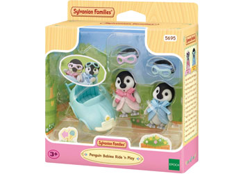 SYLVANIAN FAMILIES - PENGUIN BABIES RIDE N PLAY 