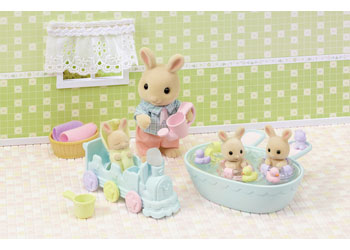 SYLVANIAN FAMILIES - TRIPLETS BABY BATHTIME SET