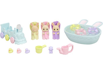 SYLVANIAN FAMILIES - TRIPLETS BABY BATHTIME SET