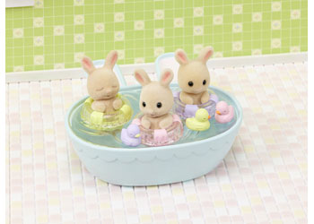 SYLVANIAN FAMILIES - TRIPLETS BABY BATHTIME SET