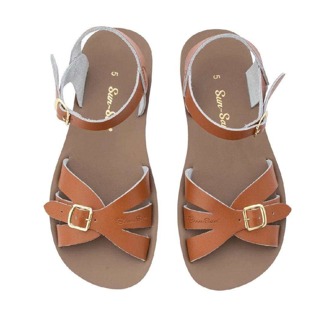 SALTWATER - ADULT BOARDWALK SANDAL: TAN [sz:ADULT 5]